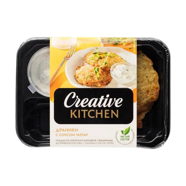 Картофельные драники Creative Kitchen, с соусом тартар (140г)